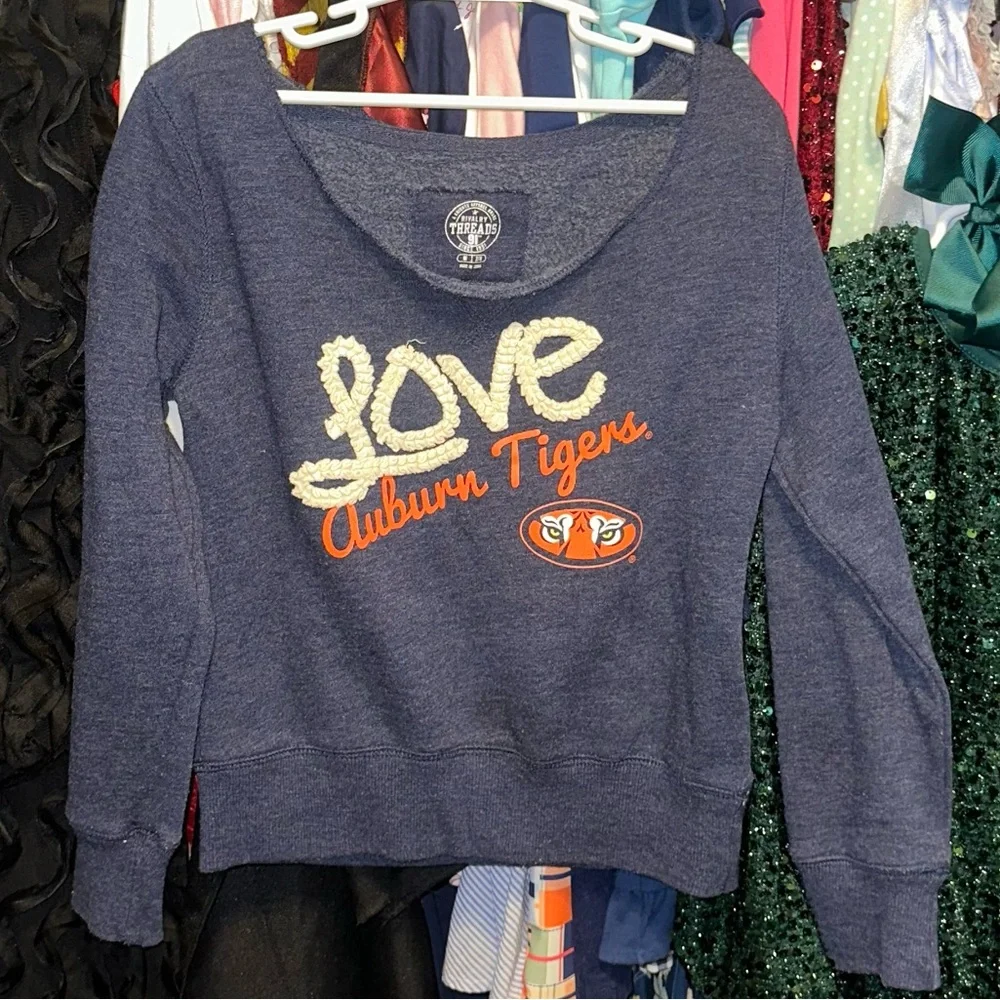 Rivalry Threads Navy and Cream Love Sweatshirt